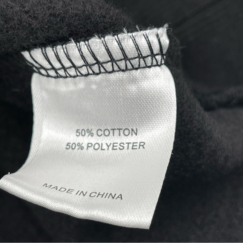White Fox Boutique Project 5 1/4 Zip Black Sweatshirt Size L/XL Pullover Casual - Picture 8 of 11